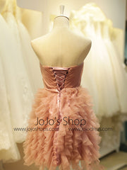 Short Cocktail Formal Dress with Ruffle Skirt YW1721