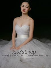 Strapless Tulle A-line Dress with Sweetheart Neckline | RS3003