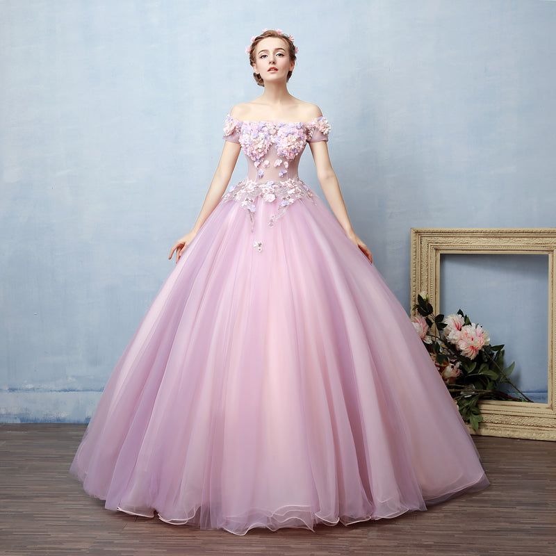 Light Purple Pink Ball Gown Prom Evening Dress X2011 Light Purple Pink Ball Gown Prom Evening Dress X2011