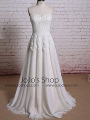 Vintage Strapless Lace Dress with Sweetheart Neckline | EE3011