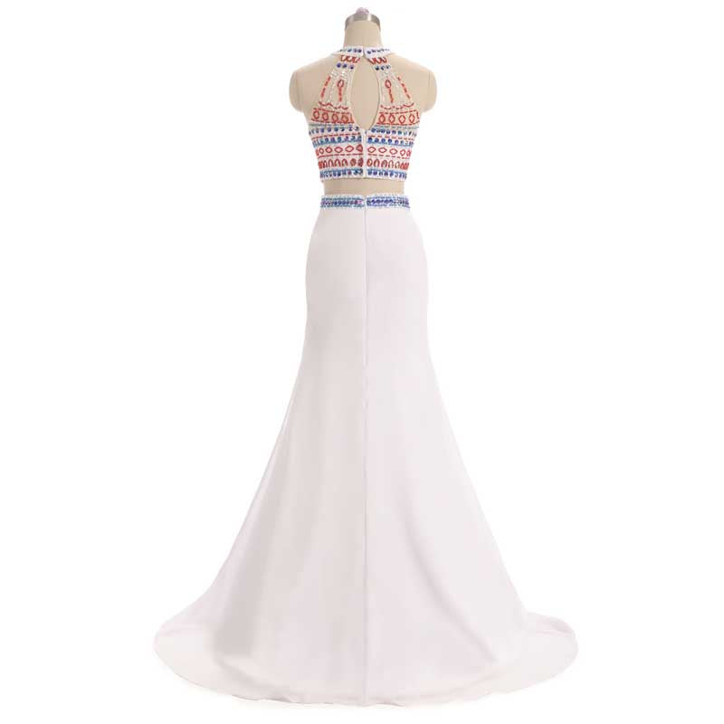 2 Pieces Fitted Maxi Formal Prom Evening Dress EN1003