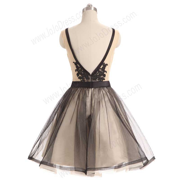 Short Black Lace Cocktail Dress EN1010