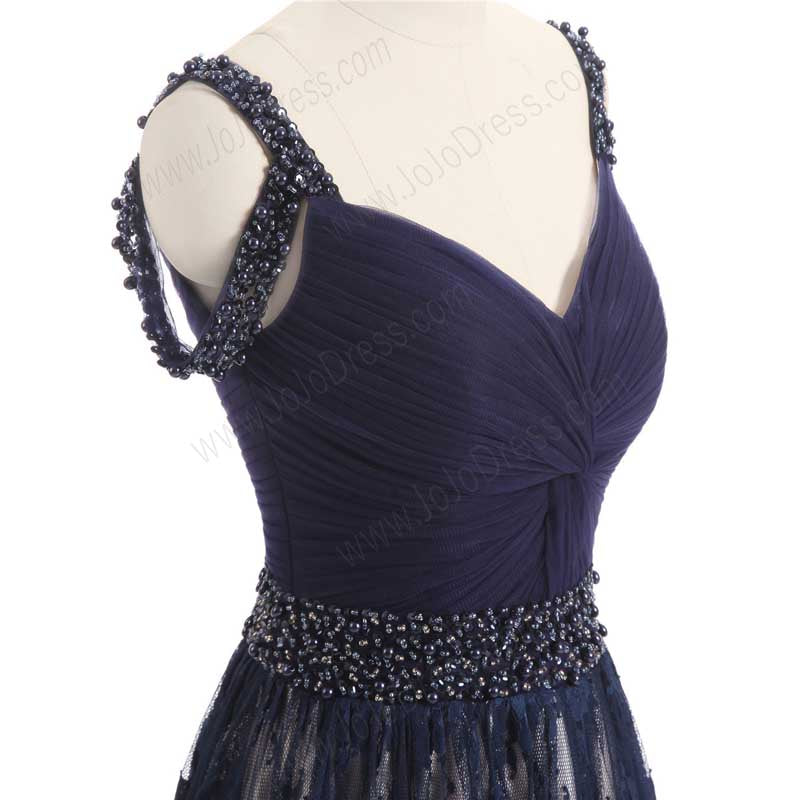 Elegant Black Lace Maxi Long Formal Evening Prom Dress EN1002