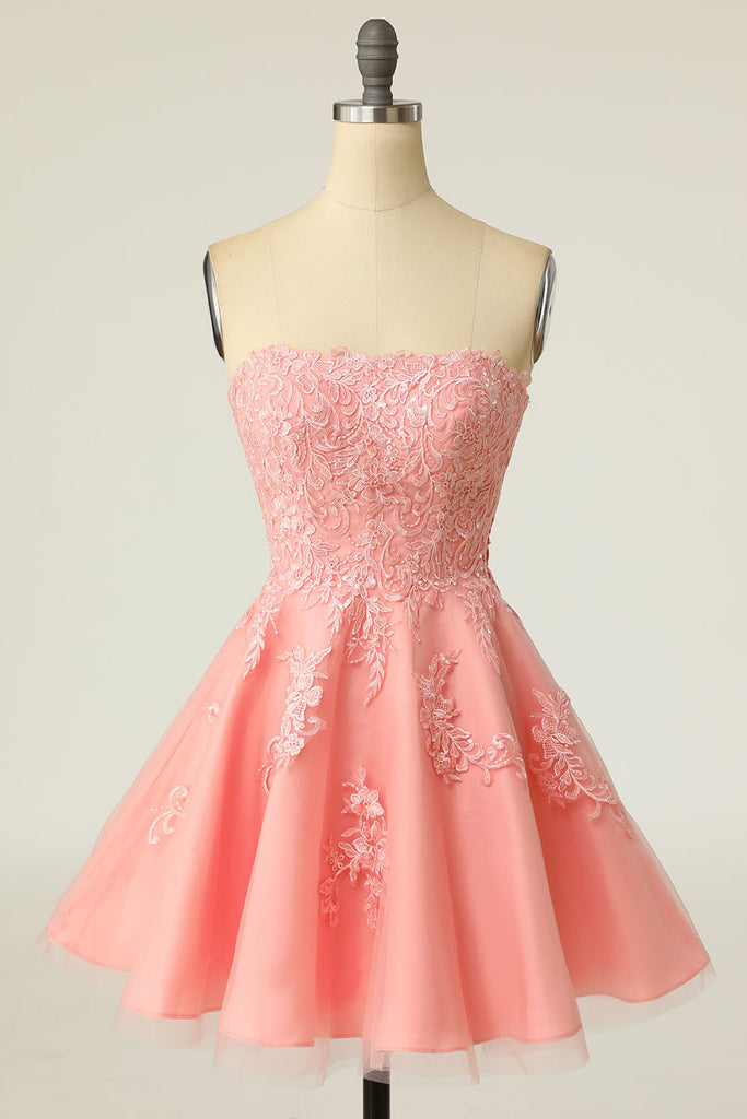 coral semi formal dresses Pink Short Cocktail Lace Prom Dress EN5703 Custom Size / Coral Pink Category:Mini Women's Sutton Sleep Dress please refer to our Pant Waist Size (Inches):52