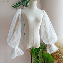Detachable Lantern Sleeves for Wedding Dress SL3001