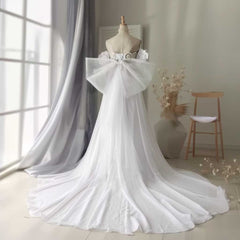 strapless open back dress Princess Yellow Floral Embroidered A-Line Ball Gown Prom Dress with Pe –  misshow.com main image 1