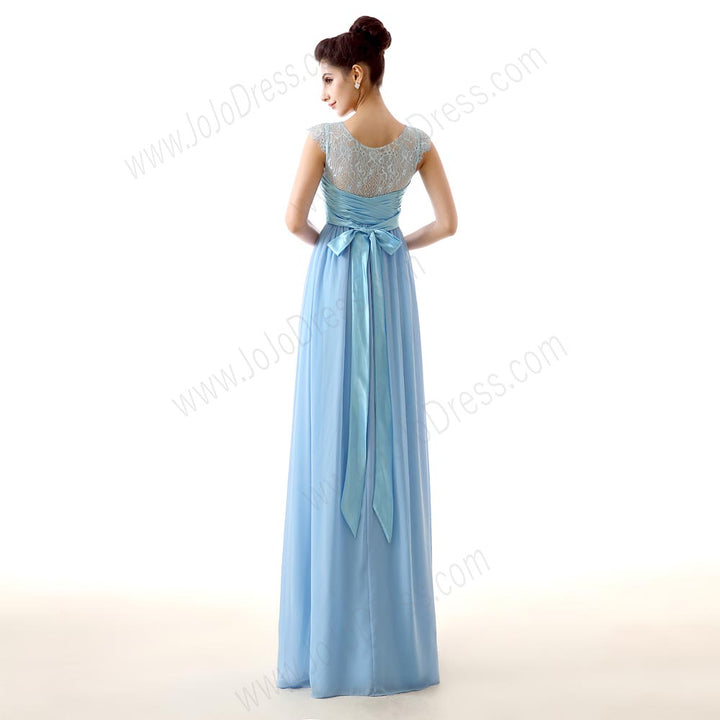 Pastel Blue Vintage Style Formal Prom Evening Dress EN138