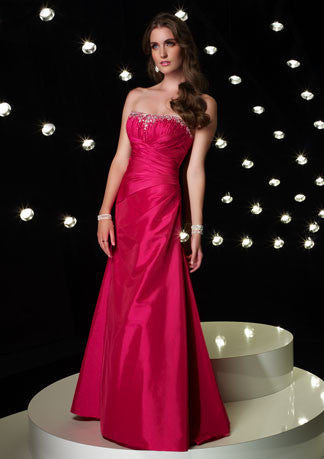 Strapless Pink A-Line Formal Prom Evening Dress HB115A