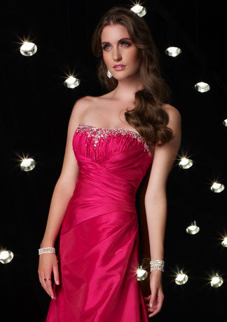 Strapless Pink A-Line Formal Prom Evening Dress HB115A
