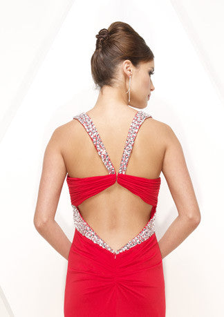 Elegant Red Formal Prom Evening Dress With Straps HB130A Size 14 / Red Elegant Red Formal Prom Evening Dress With Straps HB130A Size 14 / Red