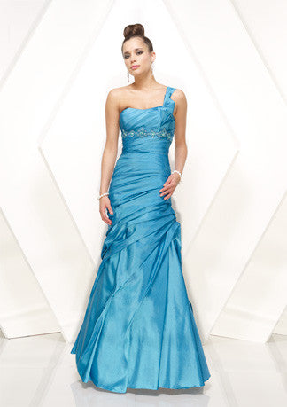 One Shoulder Slim A-Line Formal Prom Evening Dress HB136A