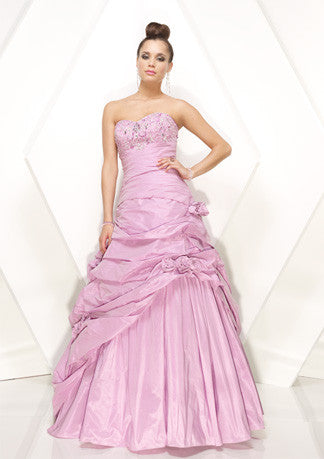Lilac Pink Strapless Ball Gown Home Coming Formal Prom Dress HB151A