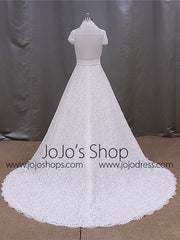 Retro Style Lace Dress With Short Sleeve Blouse | BB005