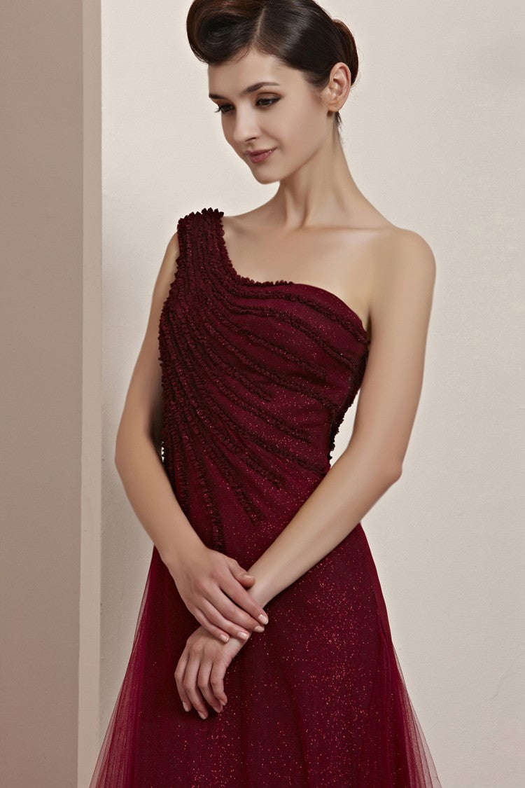 Grecian Asymmetric One Shoulder Burgundy Prom Formal Evening Dress CX830111 Grecian Asymmetric One Shoulder Burgundy Prom Formal Evening Dress CX830111
