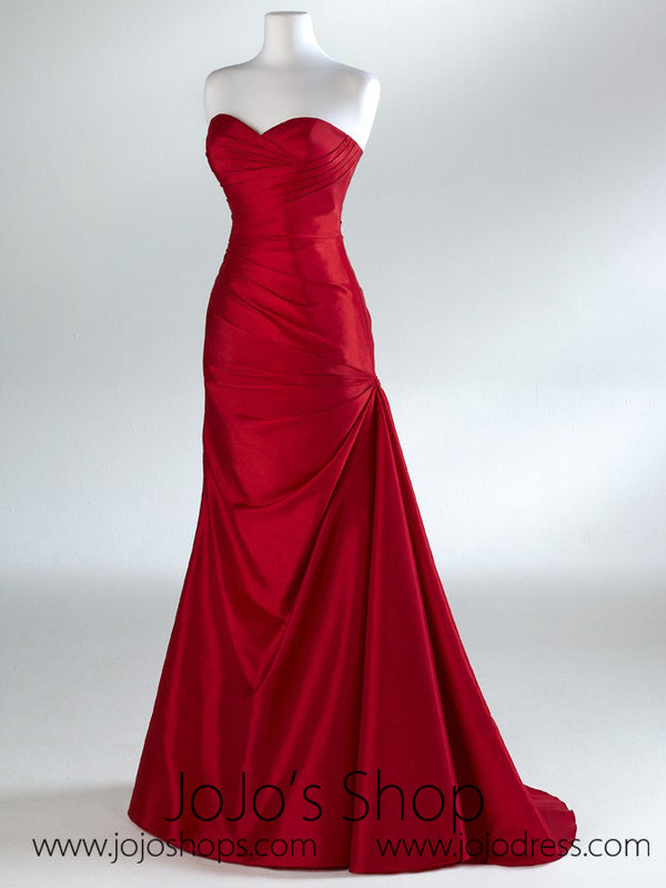 Red Sweetheart Fit and Flare A-line Formal Prom Evening Dress HA2011B