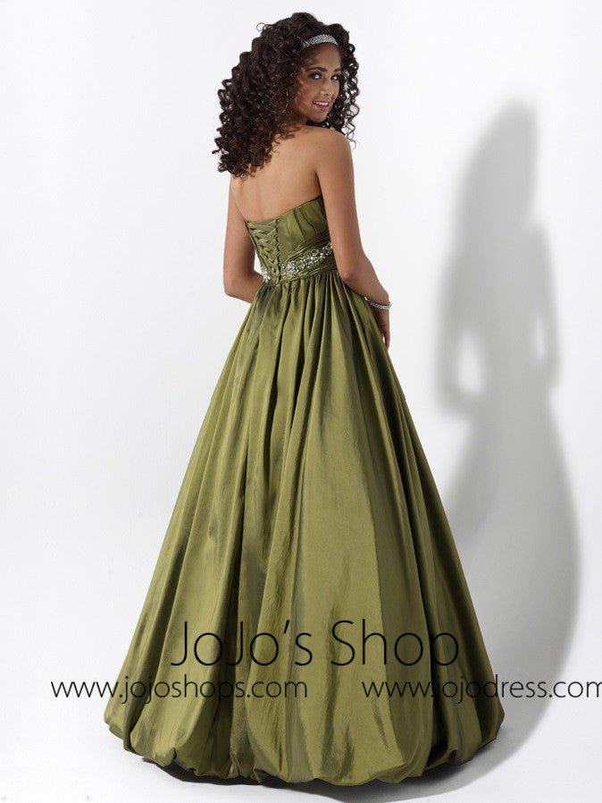 Olive green graduation dress sale