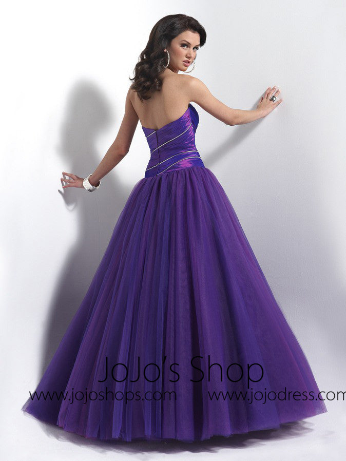 Purple Home Coming Prom Formal Dress HB2018D