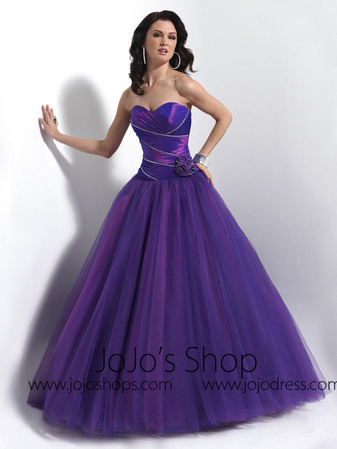 Purple Home Coming Prom Formal Dress HB2018D