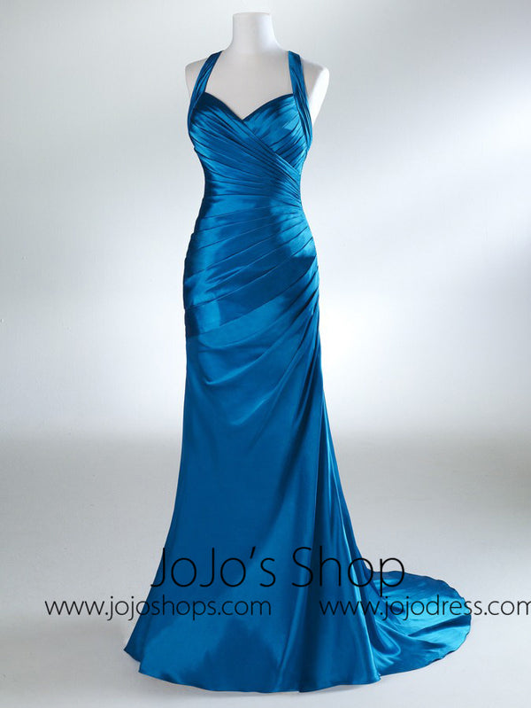 Blue Formal Graduation Home Coming Dress HB2022B