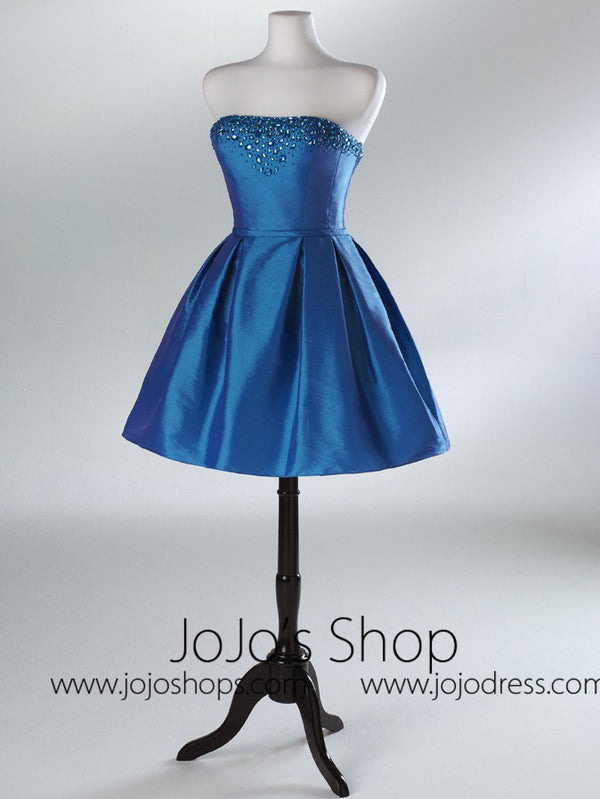 Blue Short Cocktail Prom Formal Dress HB2032A