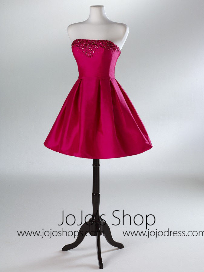 Red Short Cocktail Prom Formal Bridesmaid Dress HB2032B