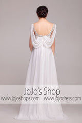 Grecian Goddess V Neck Jeweled Dress | G2006