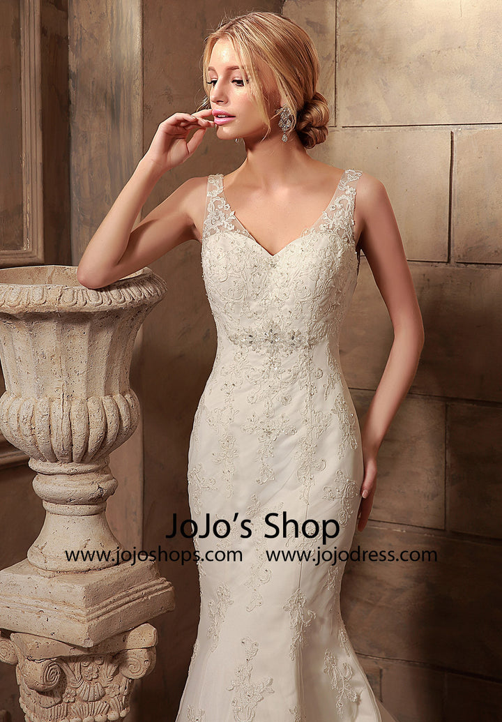 Vintage Style Fit and Flare Lace Dress | HL1003