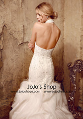 Jeweled Strapless Fit and Flare Dress HL1004