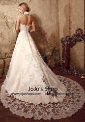 Vintage Style Lace Ball Gown Dress | HL1008