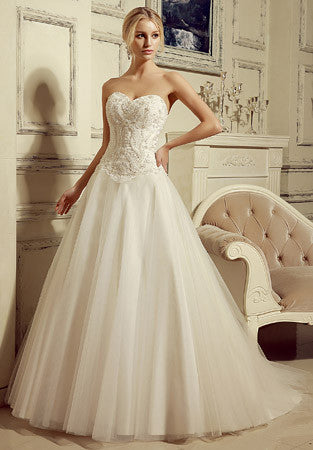 Strapless Ball Gown Style Dress with Sweetheart Neckline | HL1013