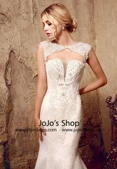 Open Keyhole Back Lace Mermaid Dress | HL1021