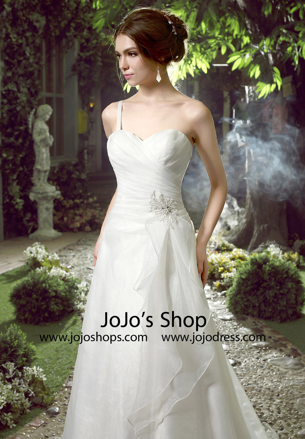 Whimsical One Shoulder Organza Dress | HL1027