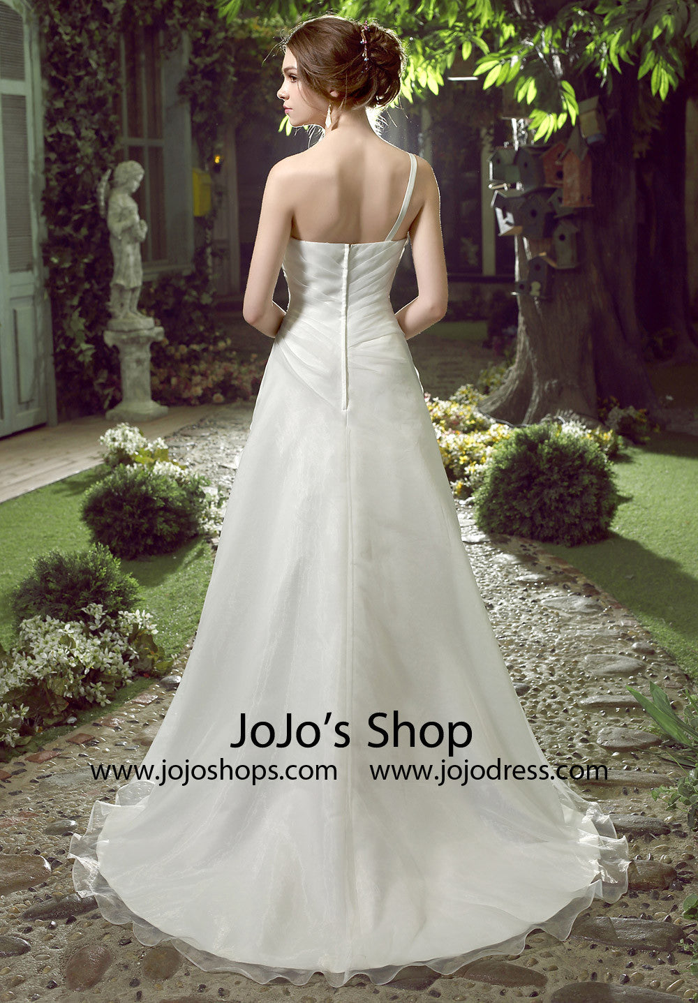 Whimsical One Shoulder Organza Dress | HL1027