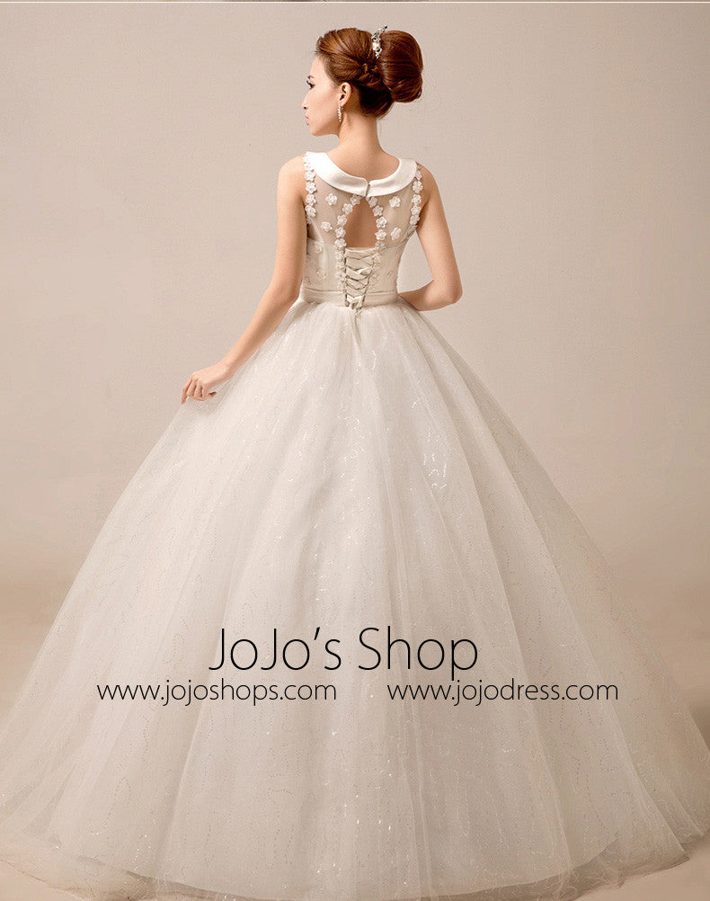 Retro Debutante Ball Dress with Peter Pan Collar MX5014 Size 14 / Ivory Retro Debutante Ball Dress with Peter Pan Collar MX5014 Size 14 / Ivory