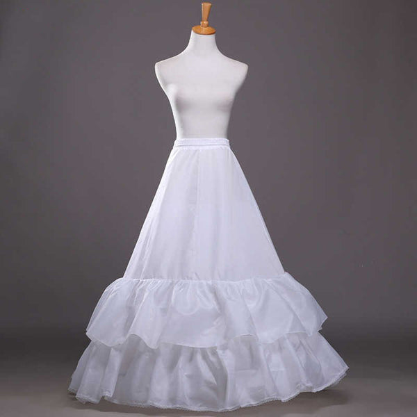 2 Hoop A-line Under Skirt Petticoat for Wedding and Formal Dresses