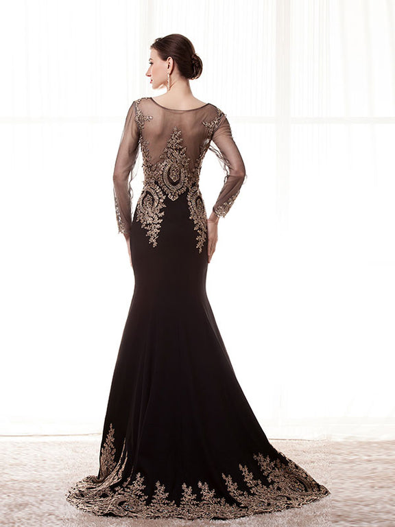 Elegant Black Mother of the Bride Dress EN126 – JoJo Shop