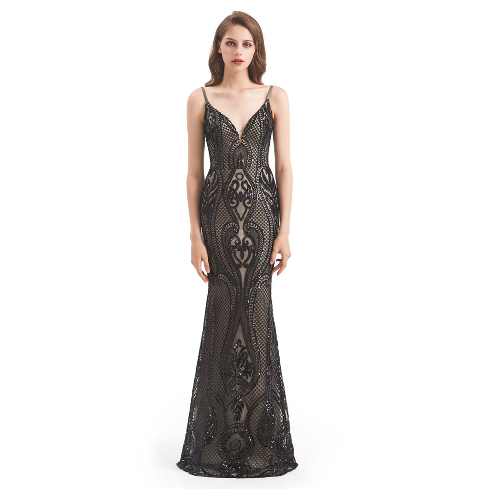 black sparkly fit and flare dress Black Principles Tie Back Halterneck Sequin Fit & Flare Midi Dress