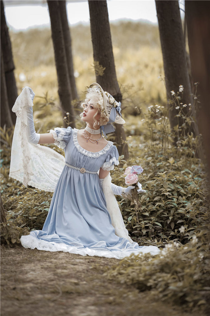 princess polly baby blue dress just realized sophie only ever wore blue whenever she wasn't in her maid's  uniform : r/Bridgerton main image 1