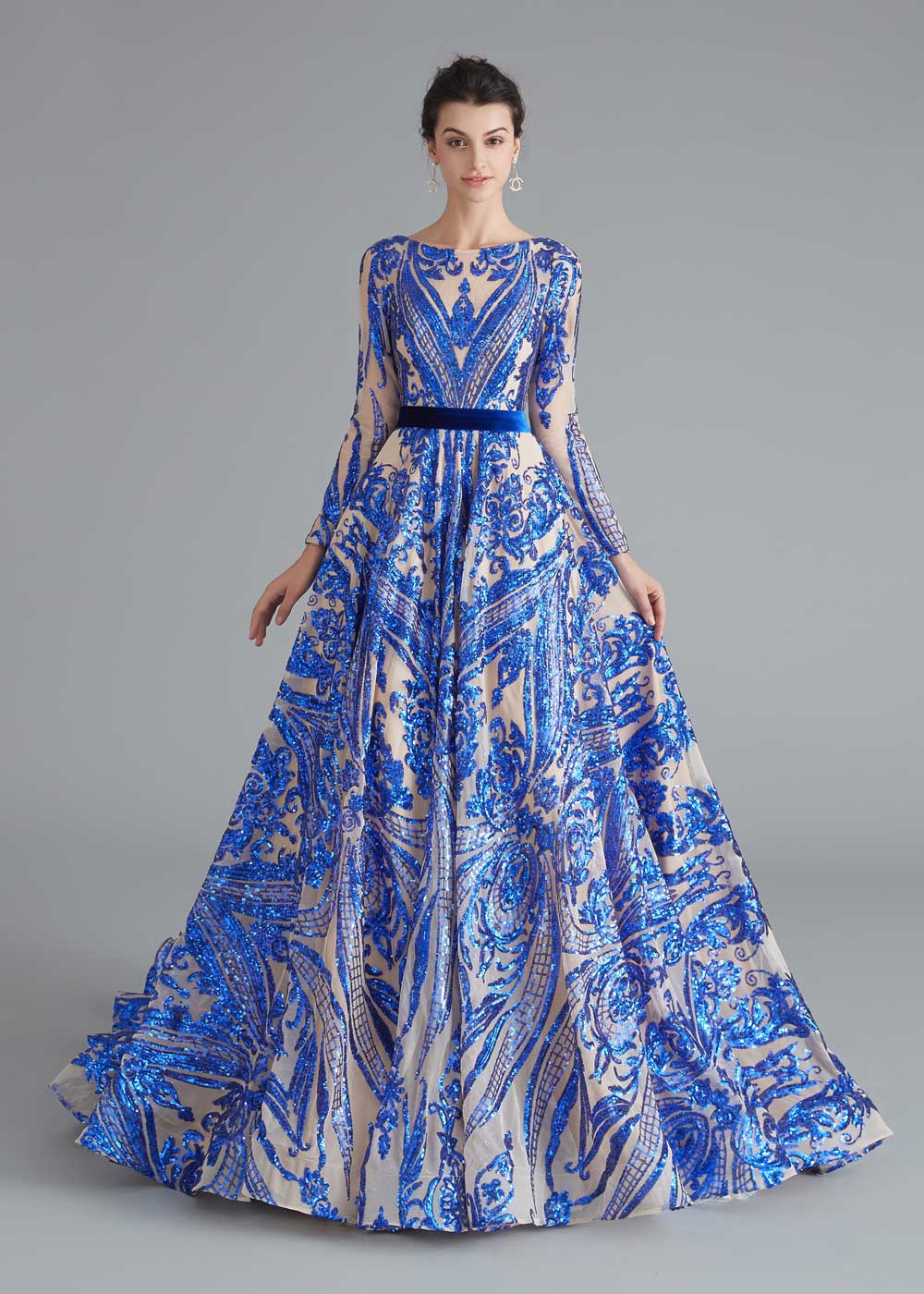 Royal Blue Shimmery Sequin Home Coming Dress – JoJo Shop