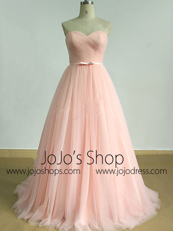 Princess Style Blush Pink Tulle Dress | EE3007