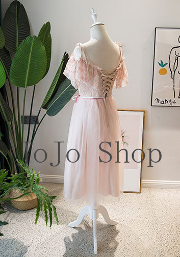 Blush Pink Lace Short Formal Dress X2012 Blush Pink Lace Short Formal Dress X2012