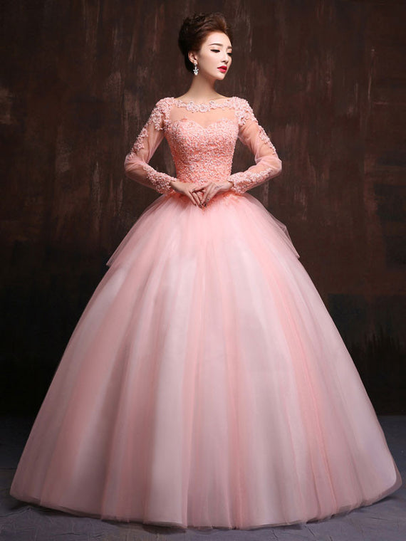 Pink and Blush Formal Evening Dresses - modest - modest