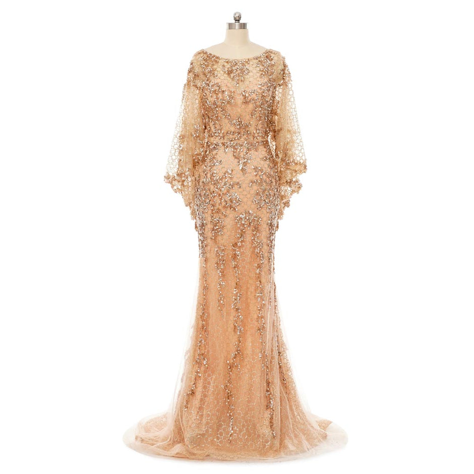 Peach Formal Evening Dress