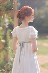 Ivory Bridgeton Lace Empire Maxi Dress VT1003