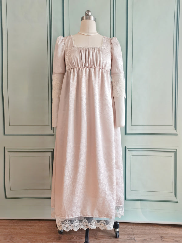 Ivory Bridgeton Regency Style Formal Ball Gown VT1002