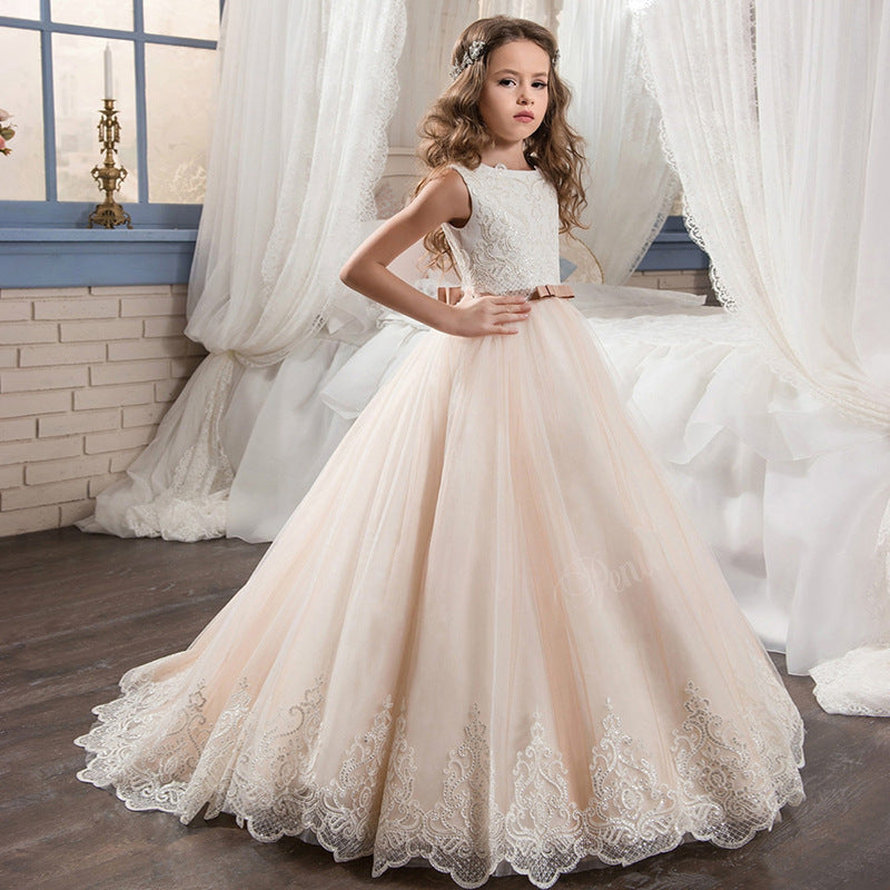 Girls Sleeveless Formal Ball Gown Party Dress Size 12 / Other