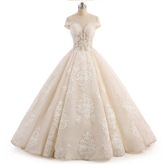 Champagne Ball Gown Wedding Dress AL3014