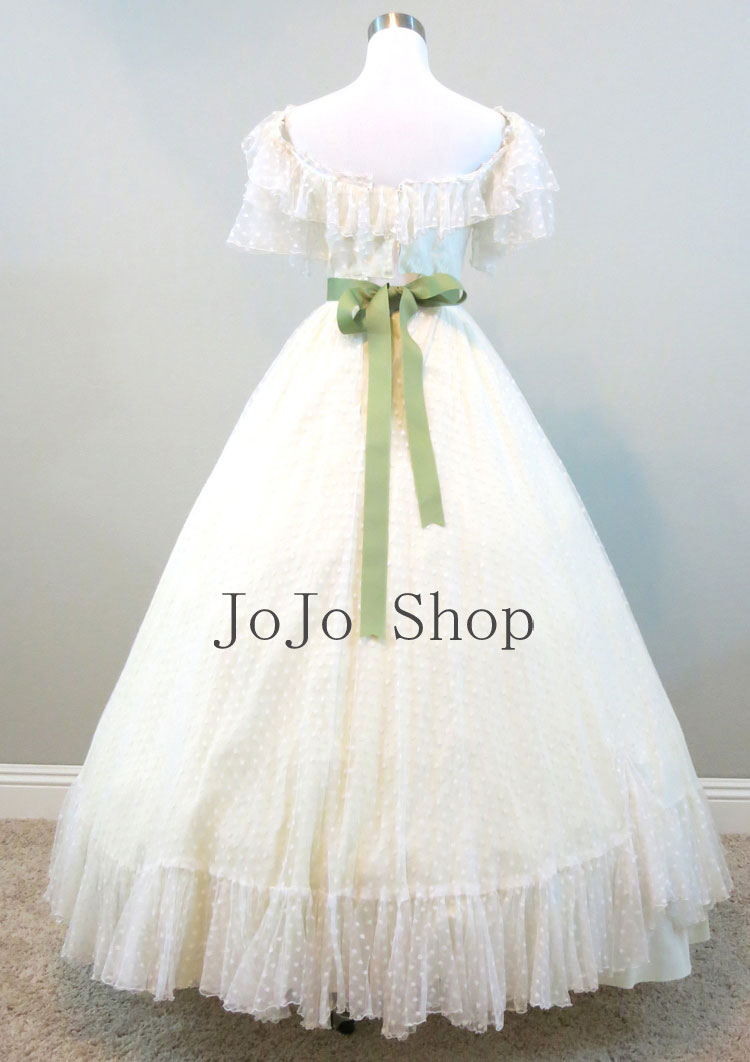 Beautiful Civil War Lace Ball Gown AL3017 