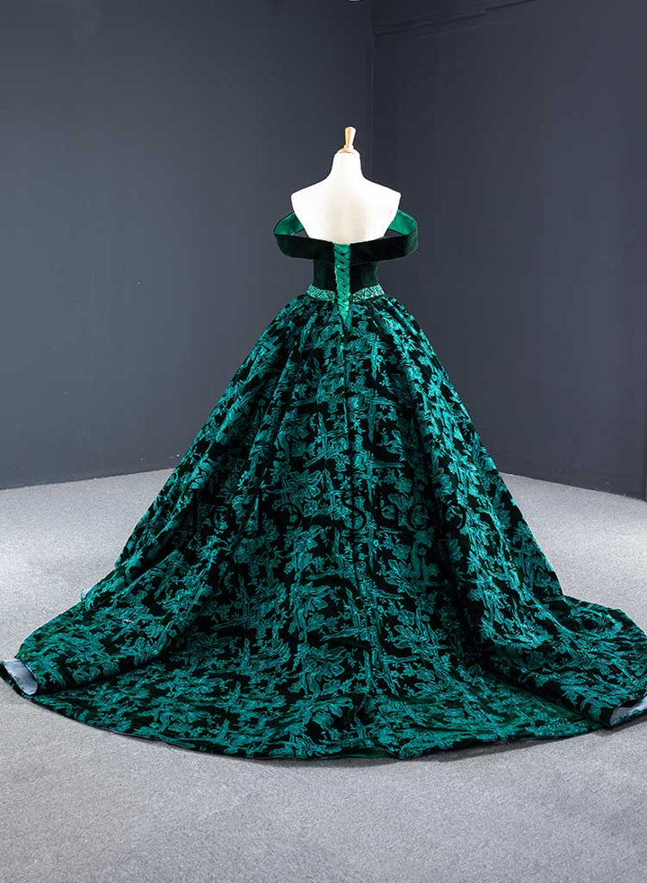 cute green prom dresses Sage Green Prom Dresses Princess Off Shoulder – Lisposa main image 1