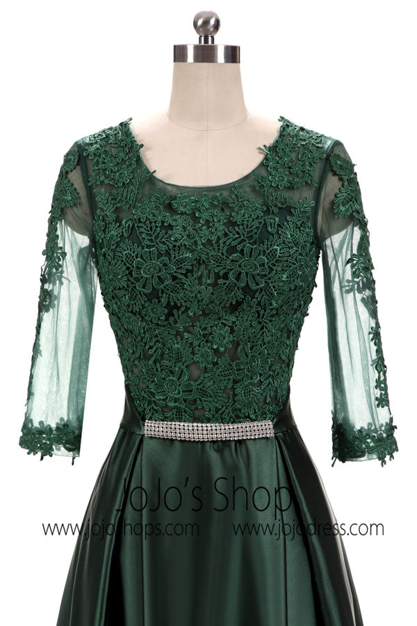Dark Green Lace Formal Special Occasion Wear
